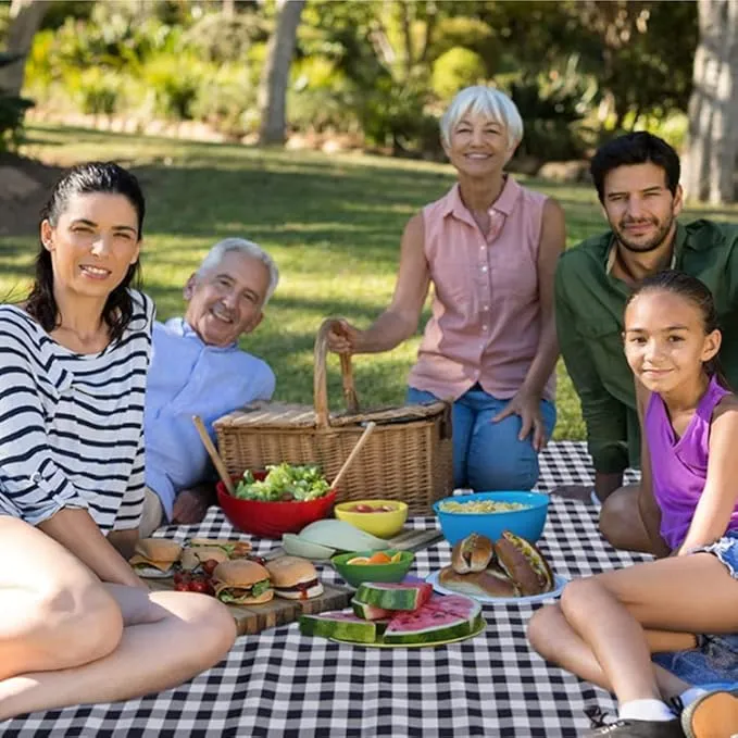 Picnic Beach Blanket, Picnic Mat 80x57in Waterproof Foldable, Family Mat, Portable Large Picnic Blankets for Travel, Hiking, Music Festival