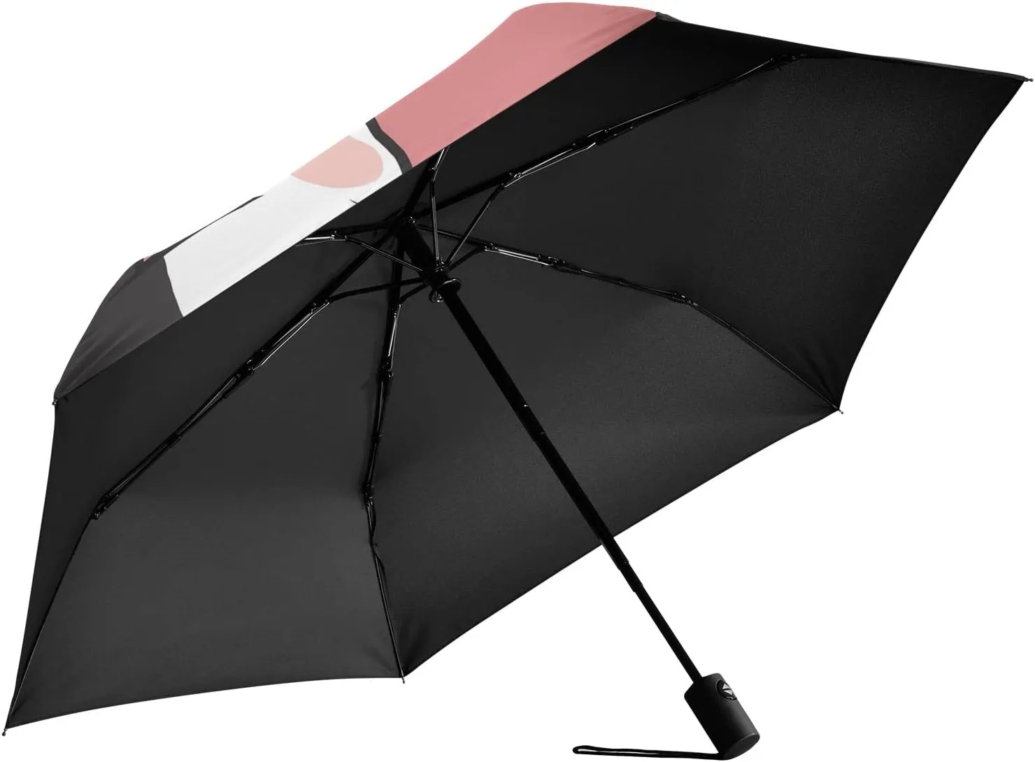 Poeticcity Automatic Folding Umbrella, Auto Open/Close Anti-UV 3 Folds Parasol, Compact Windproof Strong Umbrellas for Travel Sun & Rain