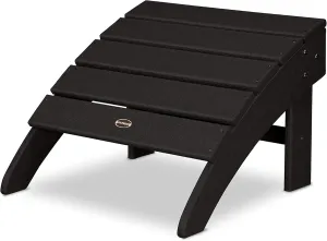 POLYWOOD® Palm Coast Ottoman, Black