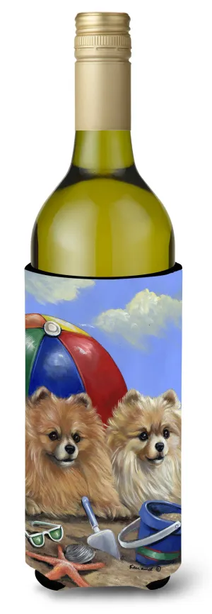 Pomeranian Beach Wine Bottle Hugger PPP3145LITERK