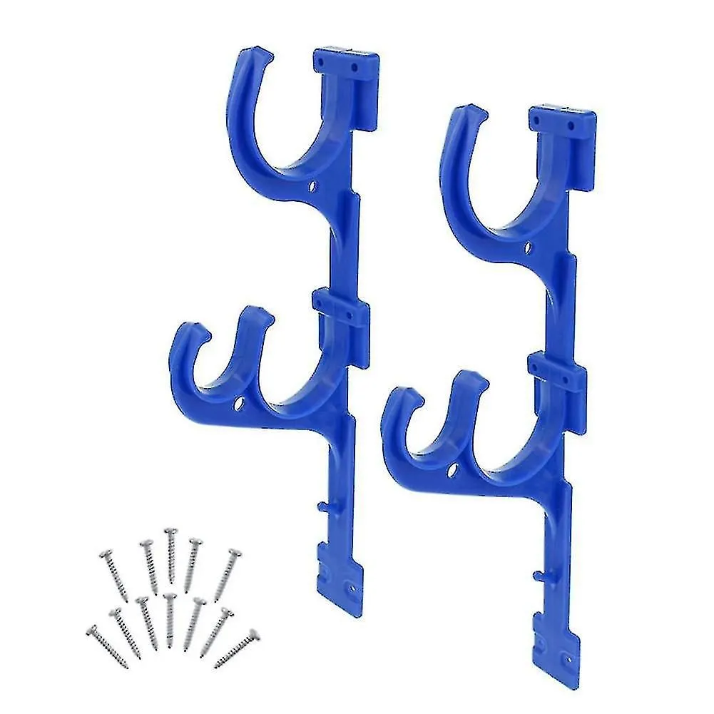 Pool Pole Hanger Leaf Rakes Vacuum Hose With Screw Multi Purpose Brushes Decks