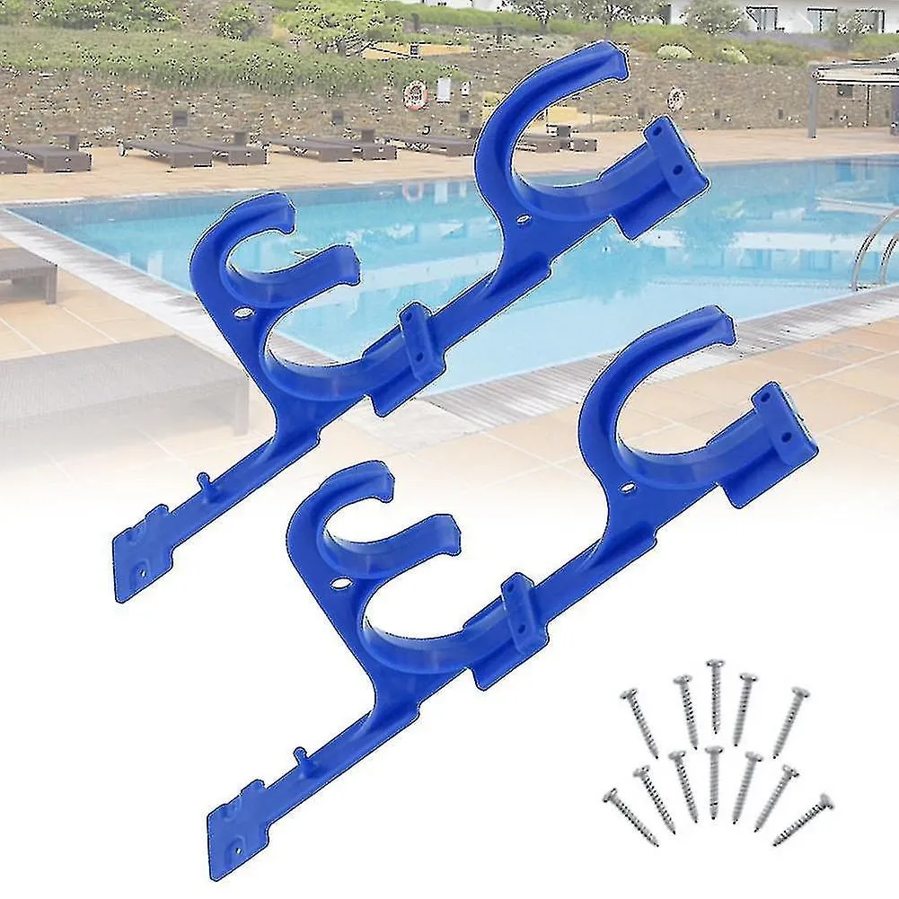 Pool Pole Hanger Leaf Rakes Vacuum Hose With Screw Multi Purpose Brushes Decks