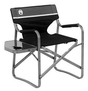 Portable Aluminum Camp Chair w/ Side Table & Cup Holder,Lightweight Folding Chair