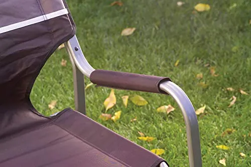 Portable Aluminum Camp Chair w/ Side Table & Cup Holder,Lightweight Folding Chair