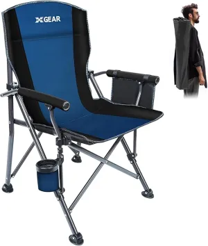 Portable Camping Chairs for Adults with Padded Hard Armrest