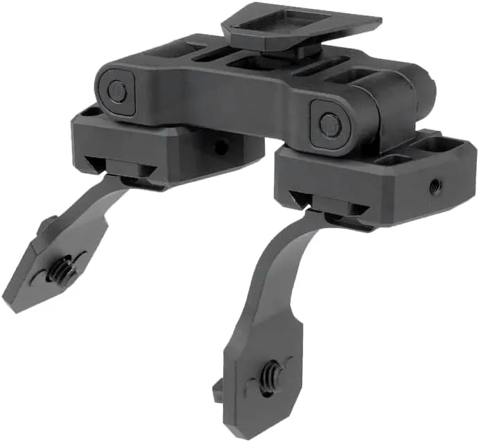 PVS-14 Bridge Dual NVG Mount, Adjustable Dovetail Versatile Night Vision Goggles Adapter, Versatile Night Vision Helmet Mounting System, for Single Monocular & Dual Binocular PVS-14, Black