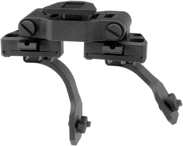 PVS-14 NVG Bridge Dual Mount, Versatile Night Vision Helmet Mounting System, Adjustable Dovetail Versatile Night Vision Goggles Adapter, for Single Monocular & Dual Binocular PVS-14, Black