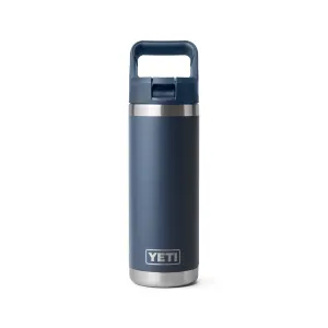 RAMBLER® 18 OZ (532 ML) BOTTLE WITH STRAW CAP Navy