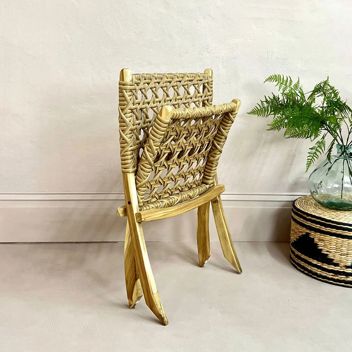 Rattan Folding Chair