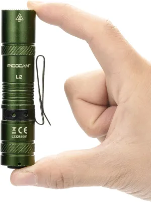 Rechargeable Flashlights 1200 Lumens EDC Flashlight, AA Pocket Flashlight High Lumens with Clip, Super Bright Small Flashlight, 4 Modes Flash Light for Camping, Home, and Emergencies (Green)