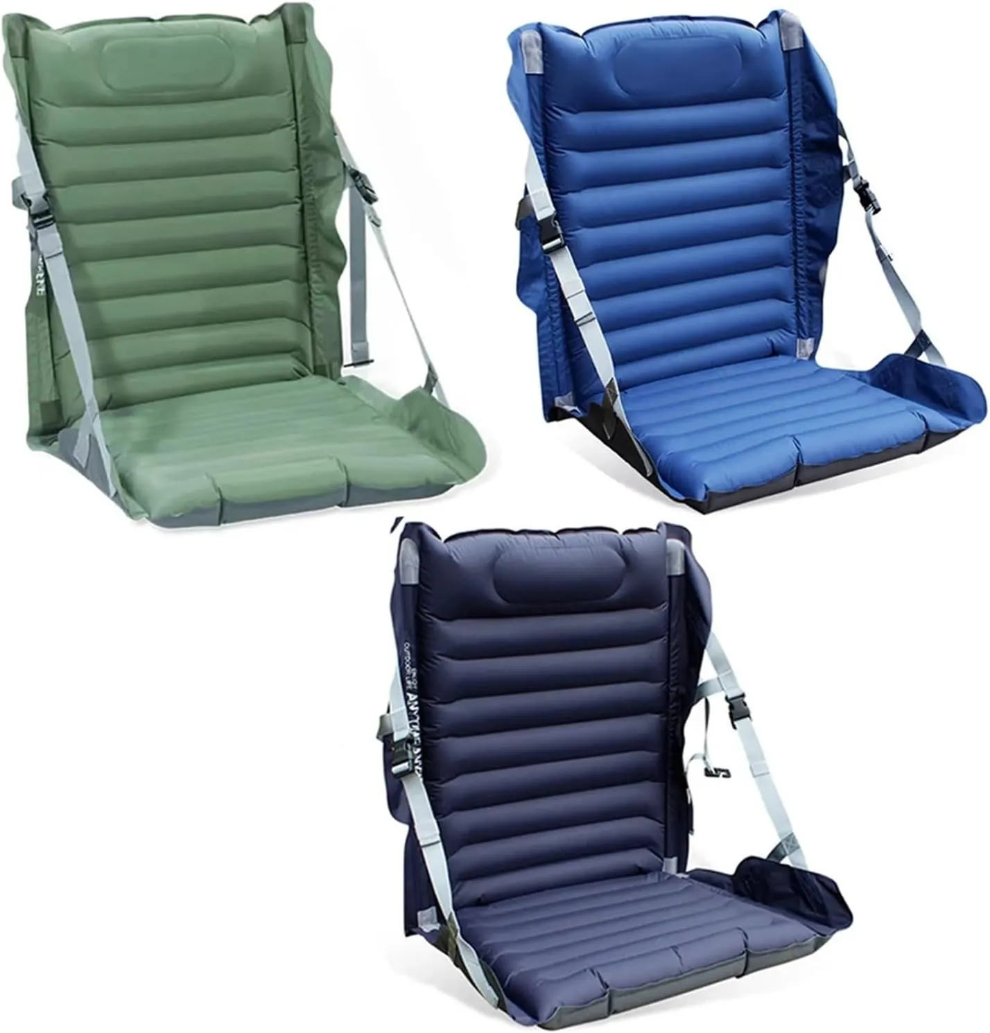Recliner Portable Inflatable Camping Folding Cushion Leisure Chairs Outdoor Folding Chair Adjustable Fishing Picnic BBQ Beach Portable