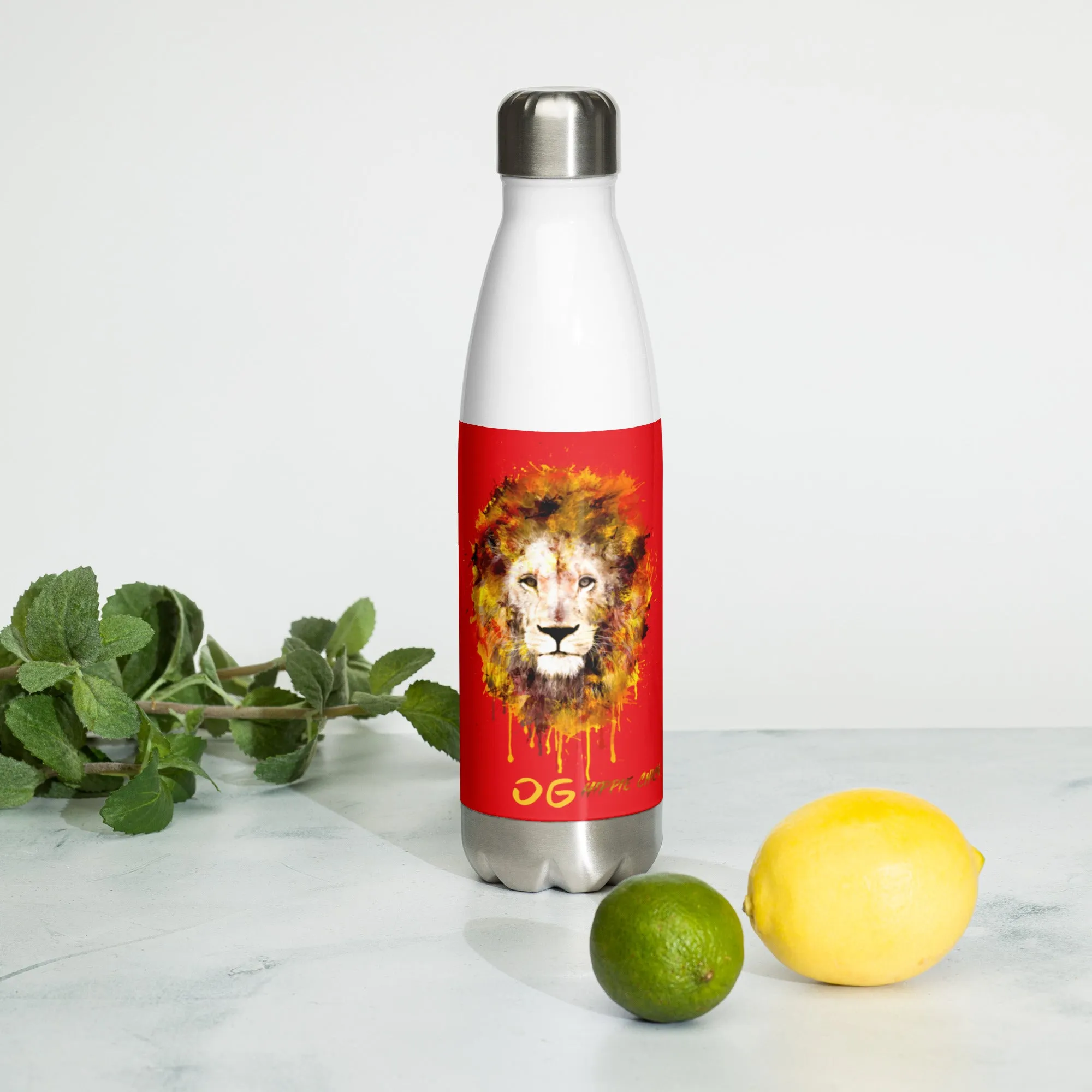 Red Stainless Steel Water Bottle