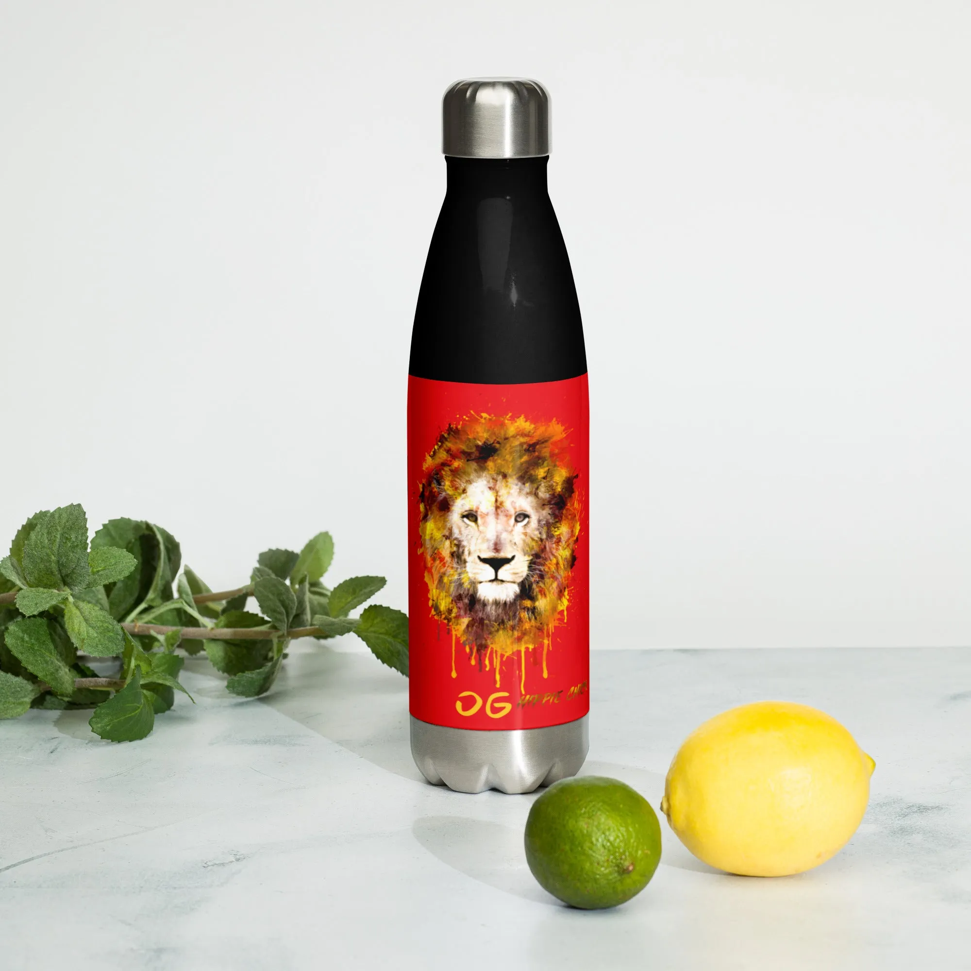 Red Stainless Steel Water Bottle
