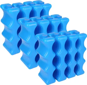 REDCAMP Bottle Ice Packs for Breast Milk, Reusable Ice Packs for Coolers, Insulated Contoured Freezer Pack, Bottle Ice Pack Long-Lasting Cooling for Breastmilk, Beer,Camping & Travel