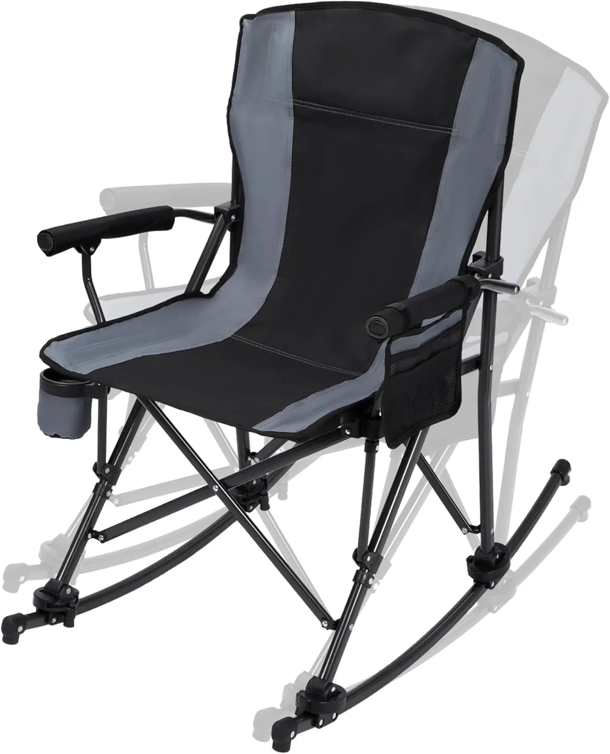 REDCAMP Oversized Folding Camping Chair for Adults Heavy Duty 250/300/330lb, Sturdy Steel Frame Outdoor Camp Chairs Portable Lawn Chair with High Back and Cup Holder
