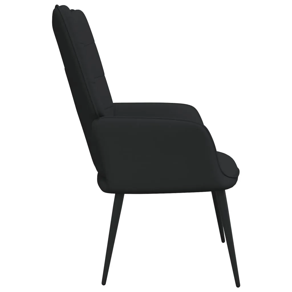 Relaxing Chair Black Fabric