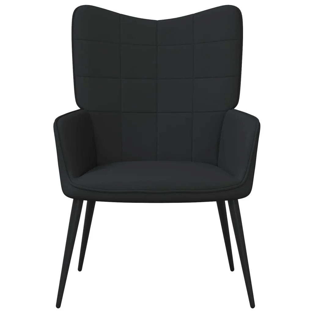 Relaxing Chair Black Fabric