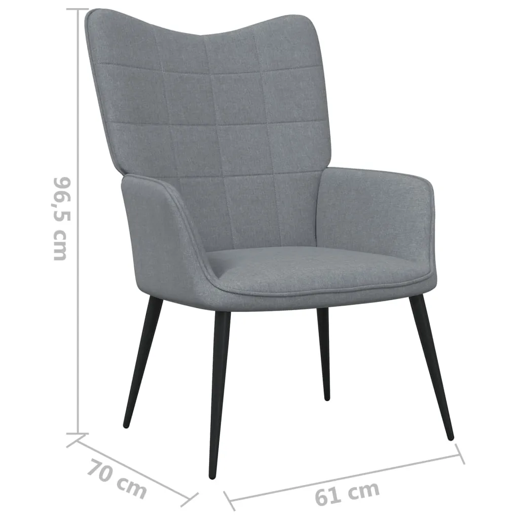 Relaxing Chair Black Fabric