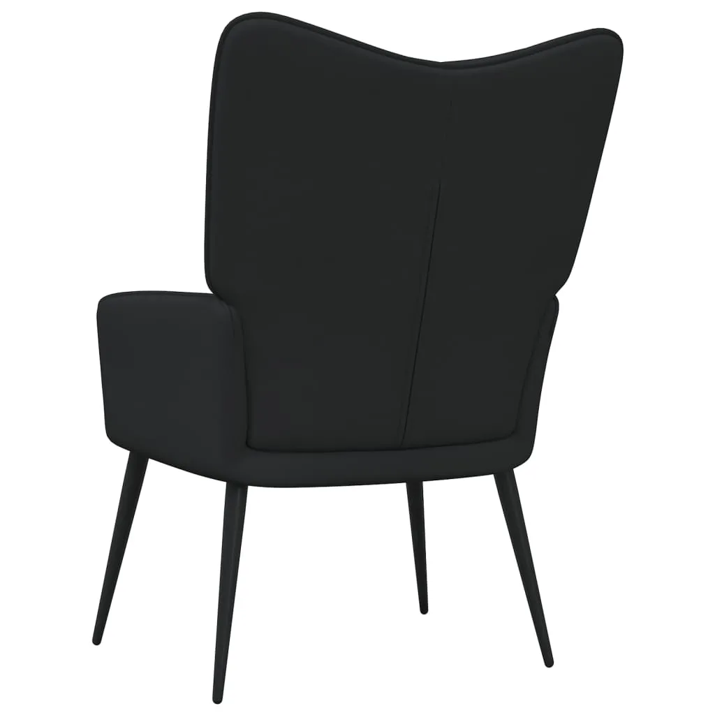 Relaxing Chair Black Fabric