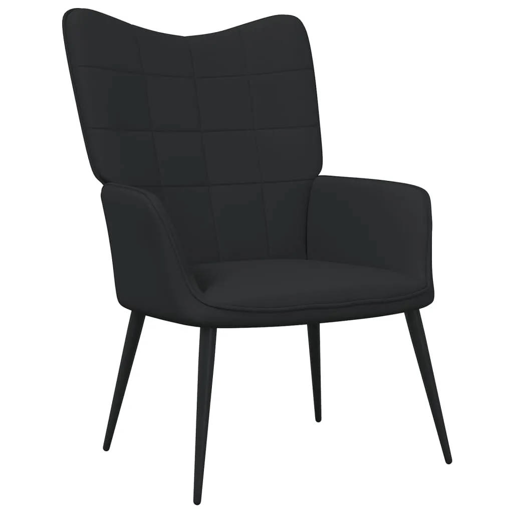 Relaxing Chair Black Fabric