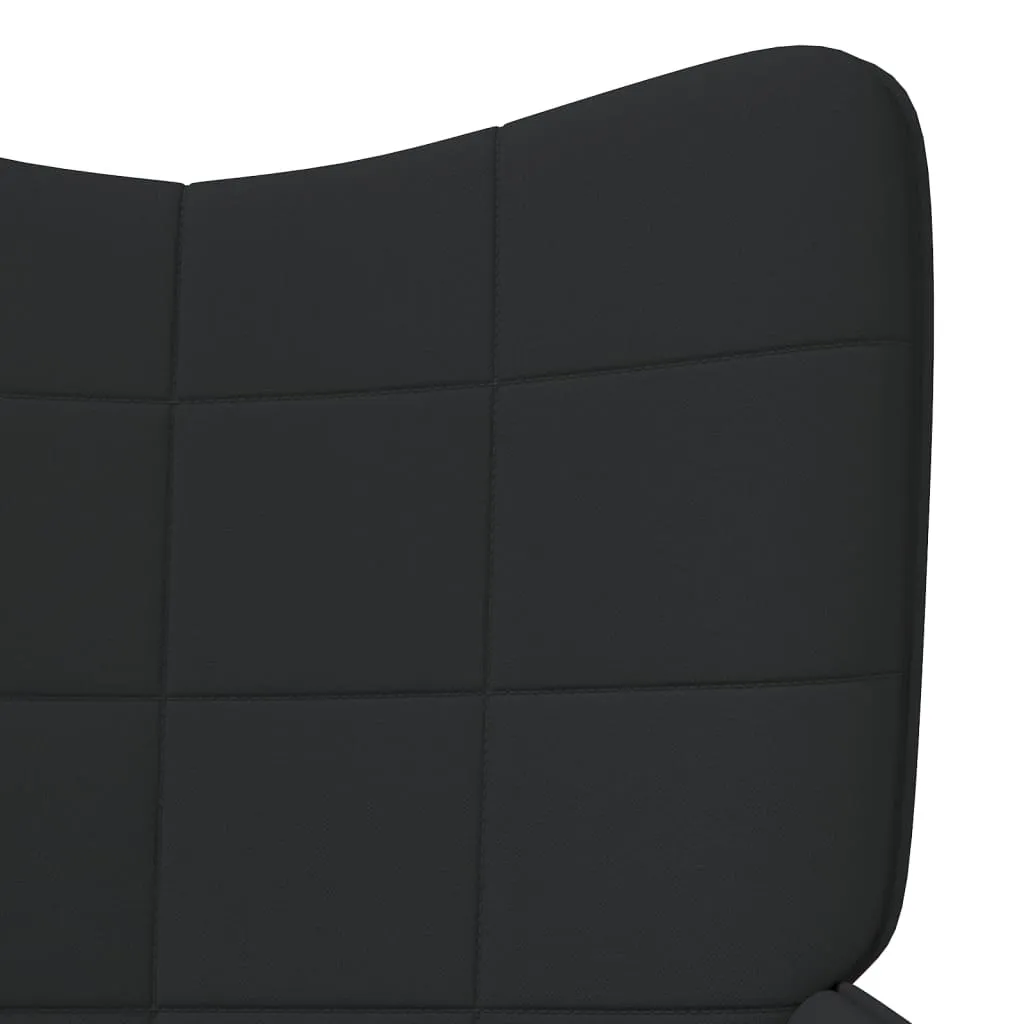 Relaxing Chair Black Fabric