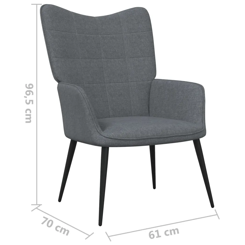 Relaxing Chair Black Fabric