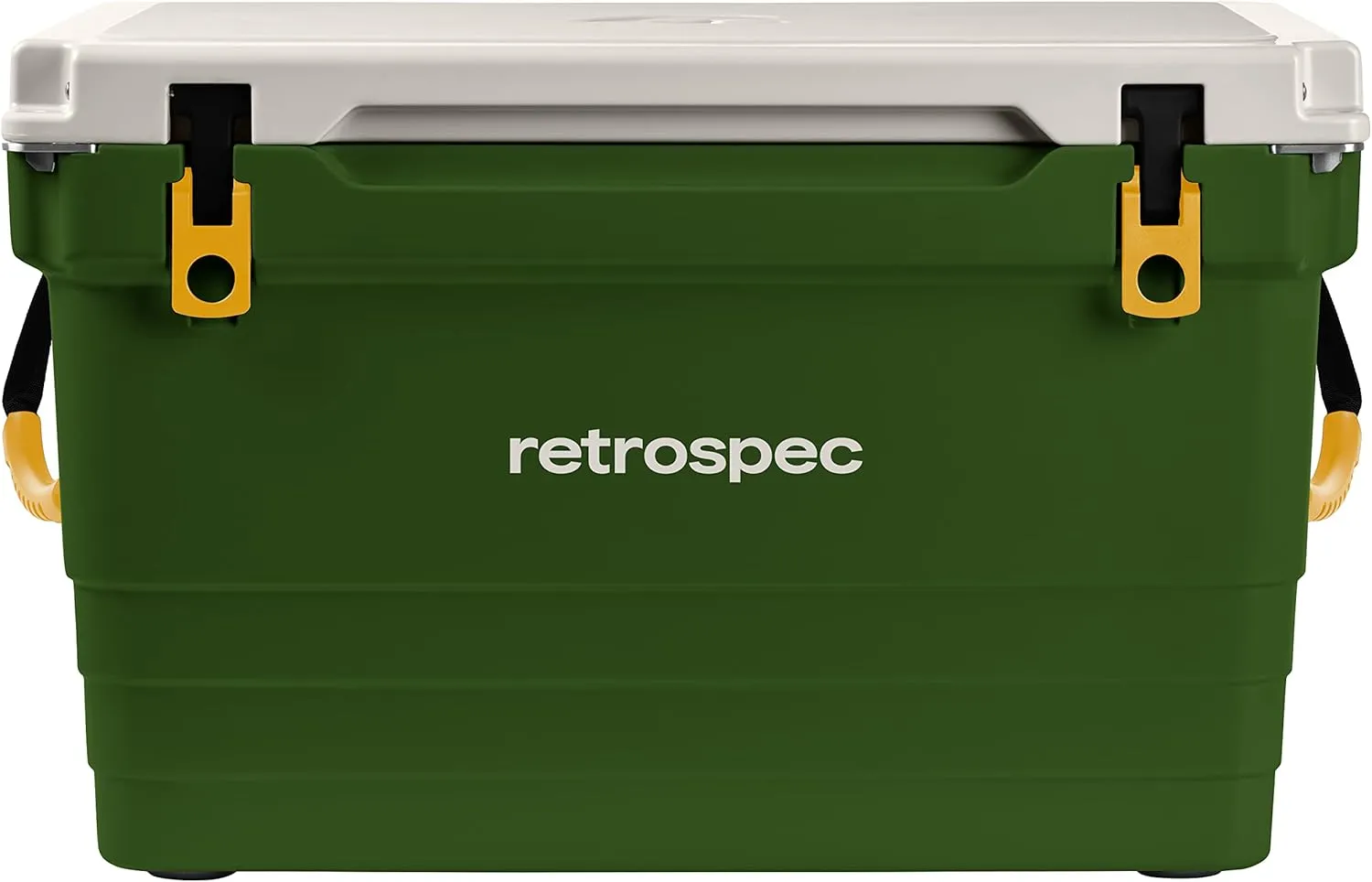 Retrospec Palisade Rotomolded Cooler - Fully Insulated Portable Ice Chest with Built in Bottle Opener, Tie-Down Slots & Dry Goods Basket - Large Beach, Camping & Travel Coolers 25, 45 & 65qt
