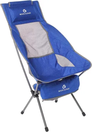 ROCK CLOUD Portable Camping Chair Ultralight Folding Chairs Compact Outdoor for Camp Hiking Backpacking Lawn Beach Sports