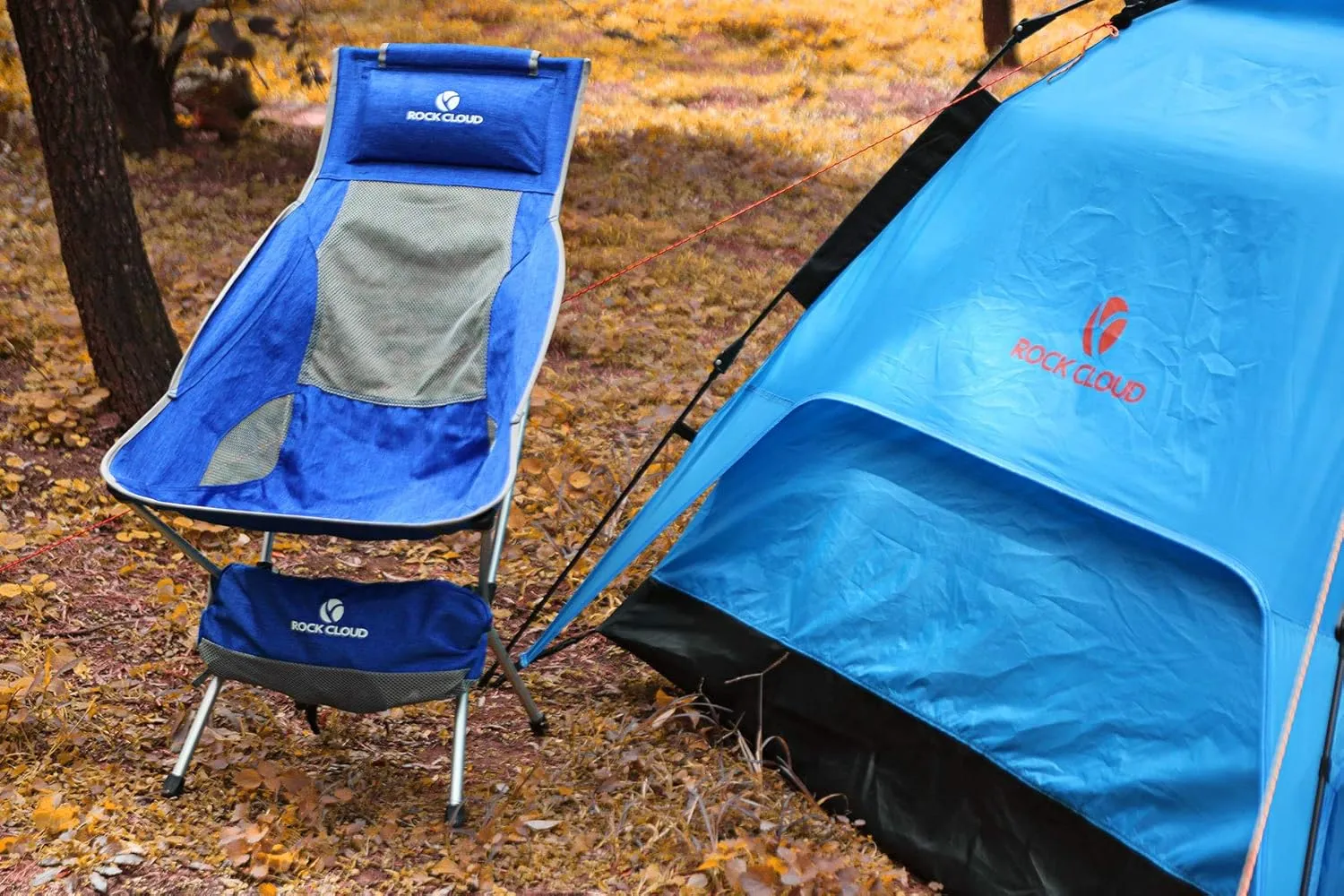 ROCK CLOUD Portable Camping Chair Ultralight Folding Chairs Compact Outdoor for Camp Hiking Backpacking Lawn Beach Sports