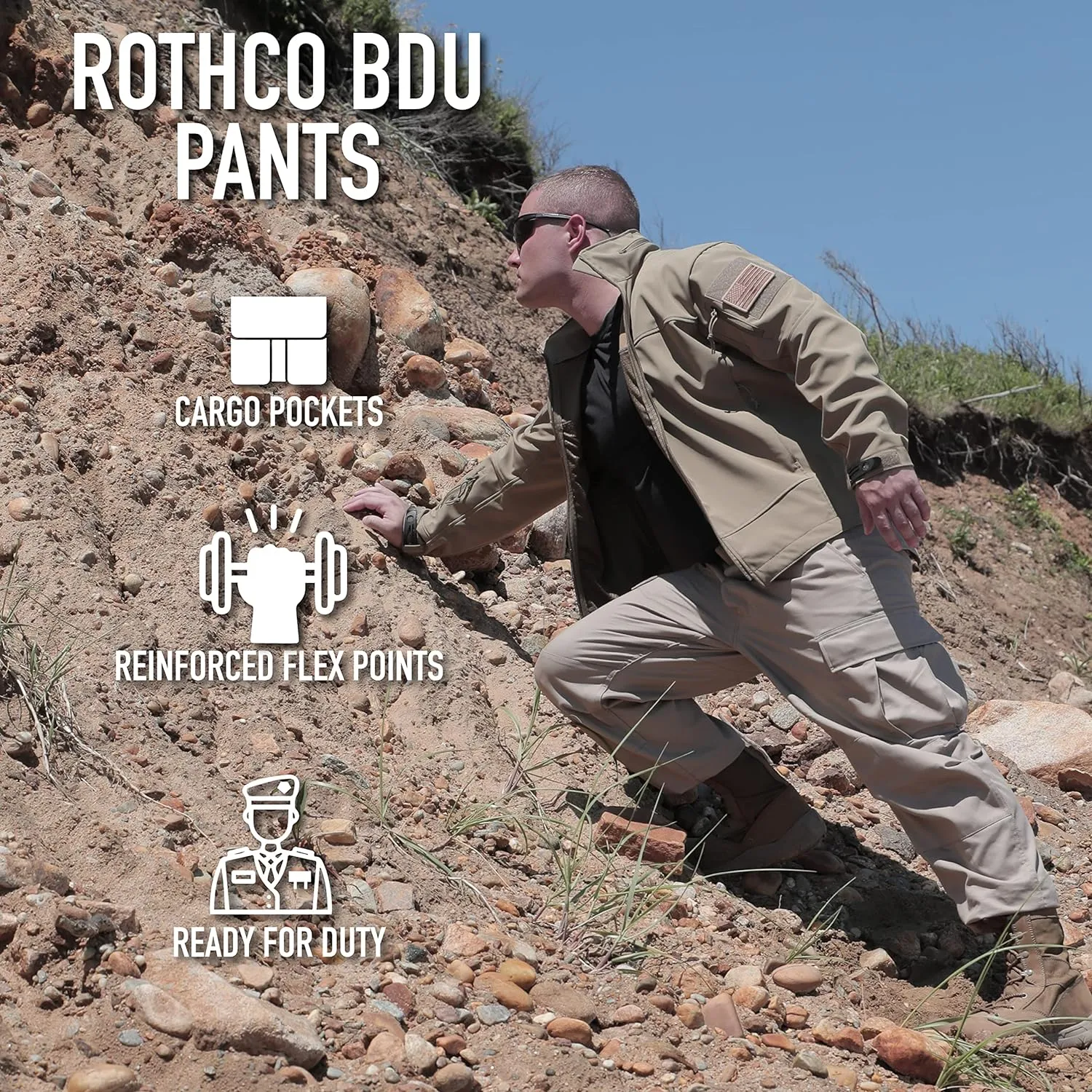 Rothco BDU Pant Tri-Color -Swat Cloth Size