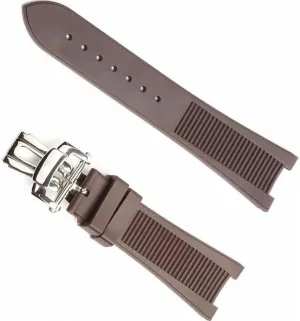 Rubber Silicone Folding Buckle Watchbands For PATEK PHILIPPE Strap Nautilus Series Watchband 25mm