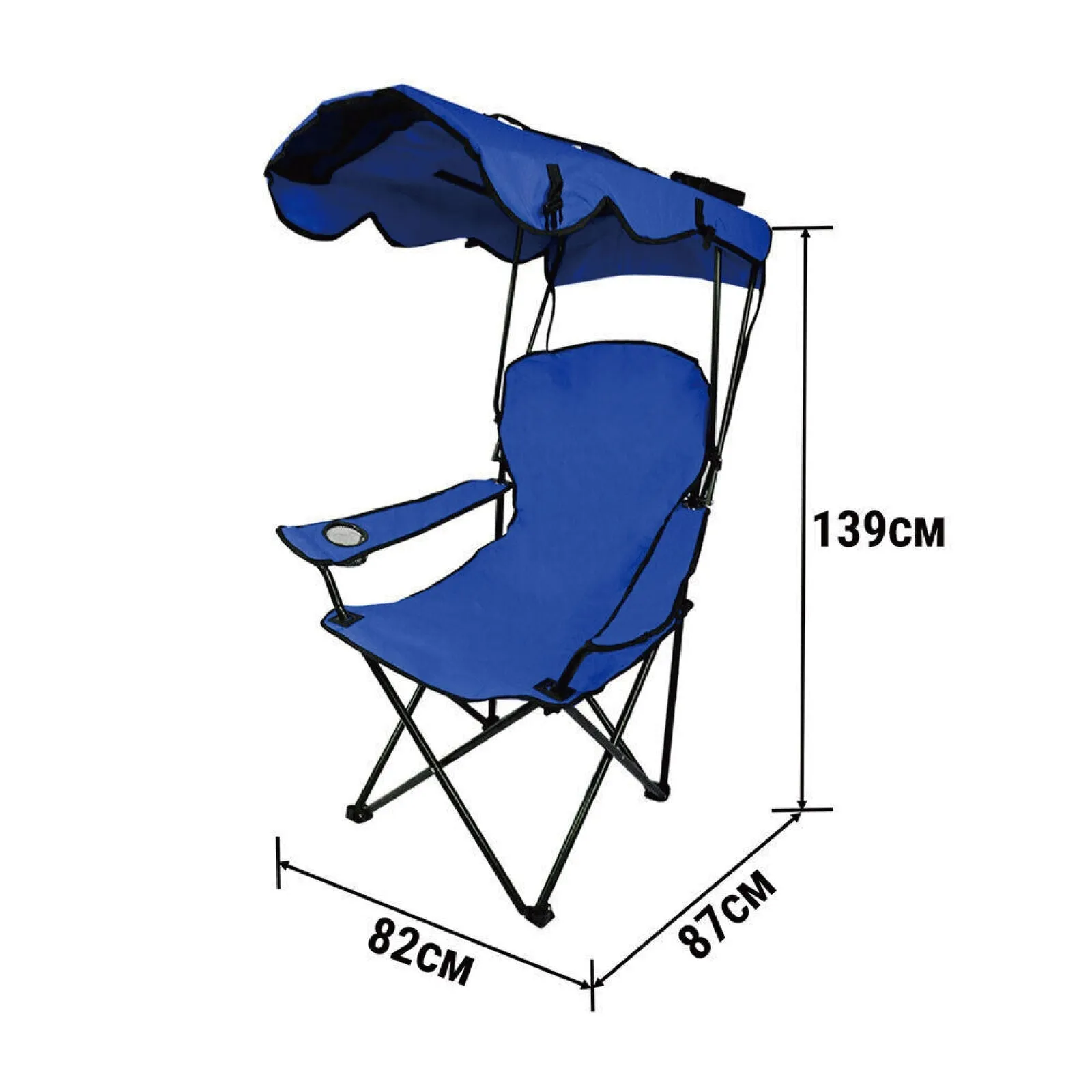 RYNX | Chair Folding W/Sunshade Beach Camping Folding Outdoor Fishing