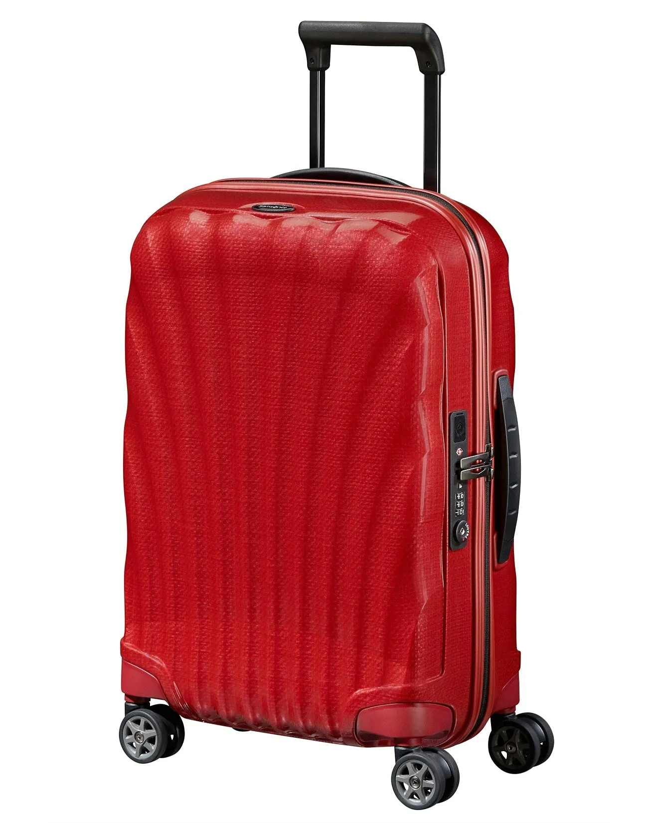 Samsonite C-Lite 55cm expandable cabin spinner Chili Red