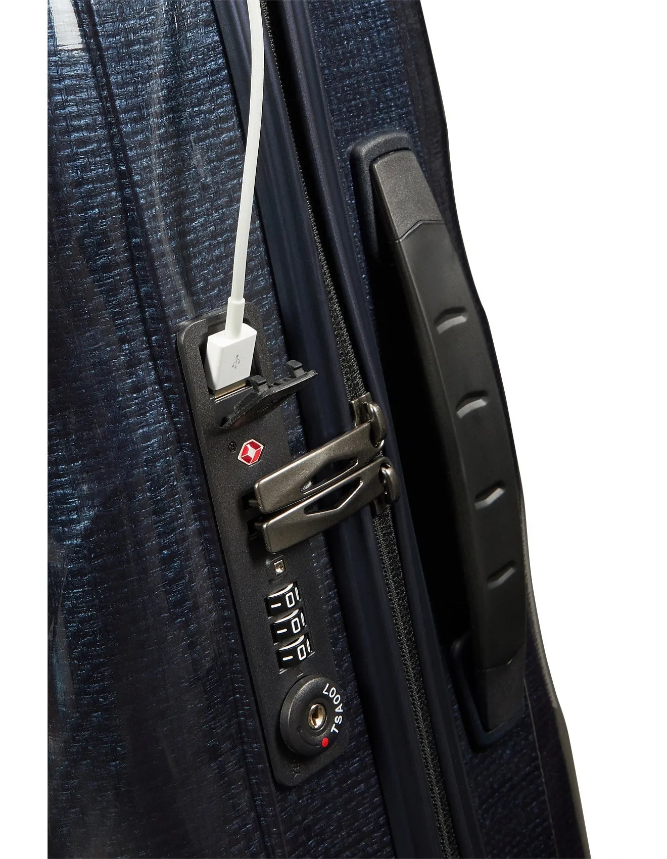 Samsonite C-Lite 55cm expandable cabin spinner Midnight Blue