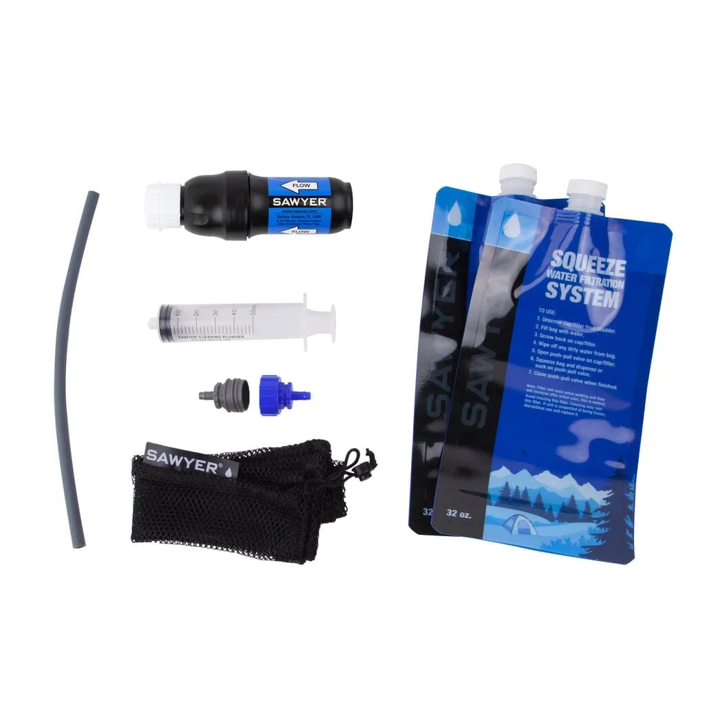 Sawyer Squeeze Water Filtration System With 2 1L Pounches