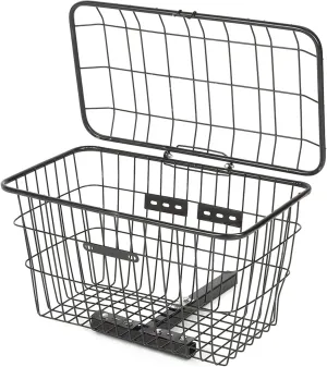 Scooter Rear Basket, Scooter Rear Storage Basket,Mobility Scooter Electrombile Bike Rear Storage Basket Iron Large Portable Basket Outdoors