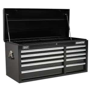 Sealey Superline PRO® Heavy-Duty Topchest 10 Drawer - Black