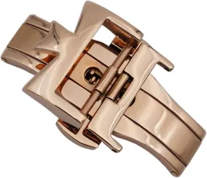 SERDAS 18mm 20mm 316L Stainless Steel Double By Double Open Watch Buckle Clasp Strap Deployant For Watchbands