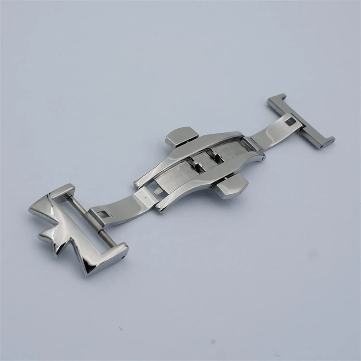 SERDAS 18mm 20mm 316L Stainless Steel Double By Double Open Watch Buckle Clasp Strap Deployant For Watchbands