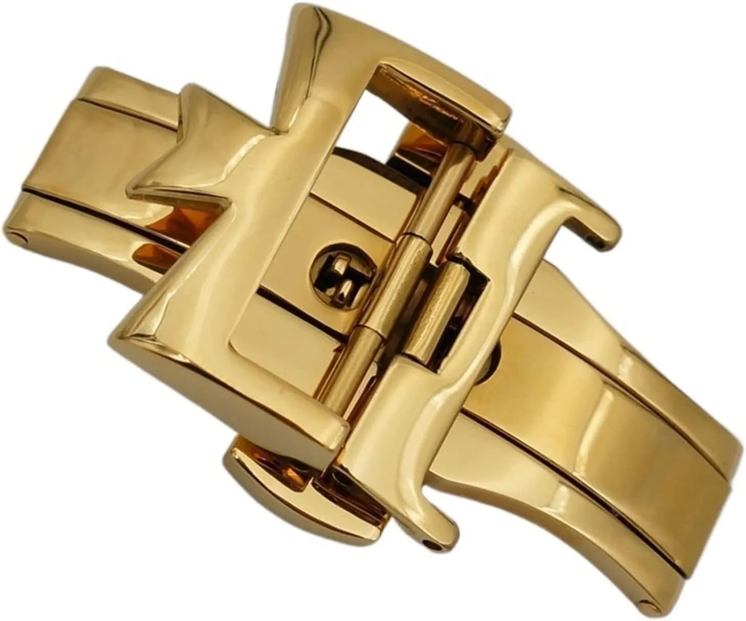 SERDAS 18mm 20mm 316L Stainless Steel Double By Double Open Watch Buckle Clasp Strap Deployant For Watchbands