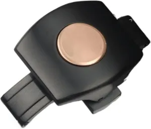 SERDAS Black rose gold Stainless steel clasp Watch band butterfly Folding Buckle Suitable for Franck Muller strap Series Watchband clasp