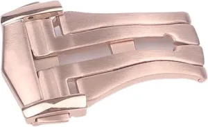 SERDAS For Omega Belt Buckle Short Brushed 316L Stainless Steel Folding Buckle 18MM Fold Over Clasp Watch Accessories
