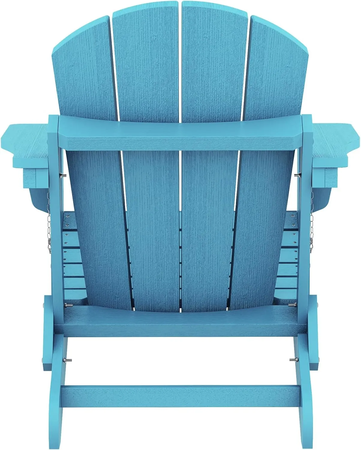 SERWALL Folding Adirondack Chair Outdoor Adirondack Chairs Weather Resistant Patio Chair - Light Blue
