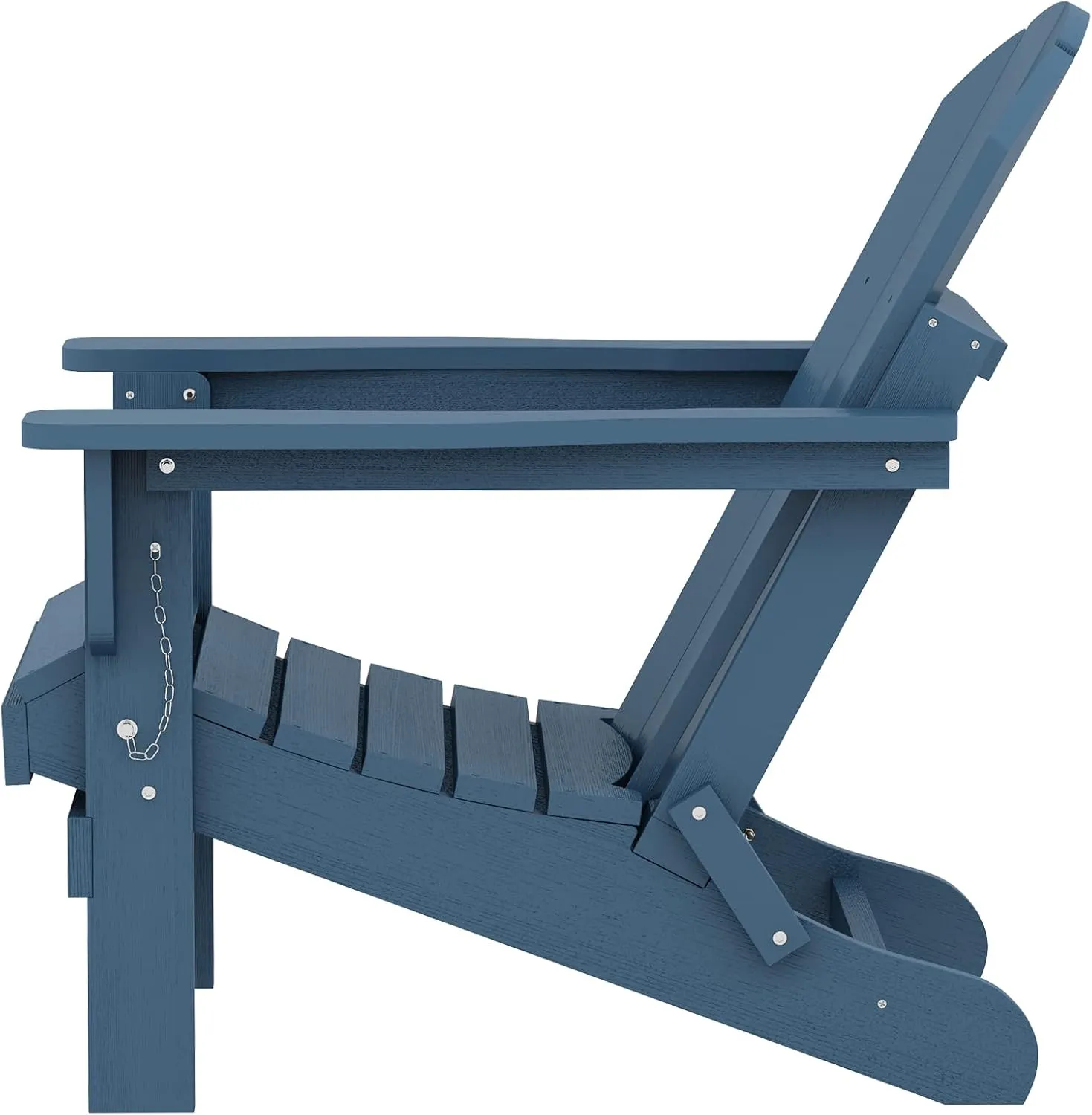 SERWALL Folding Adirondack Chairs Weather Resistant for Outdoor, Patio, Lawn, Garden, Backyard Deck, Fire Pit - Blue