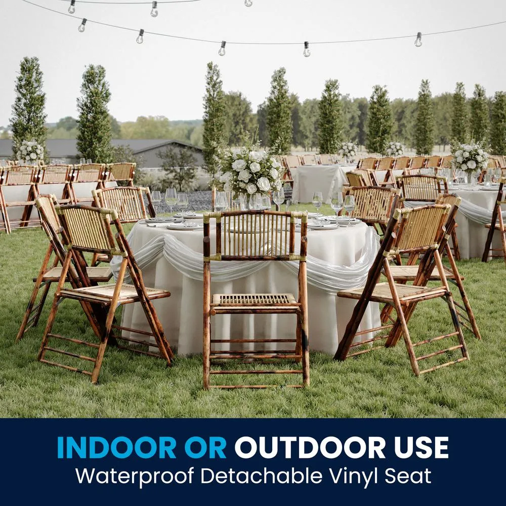 Set of 2 Wood Folding Chairs - Flash Furniture
