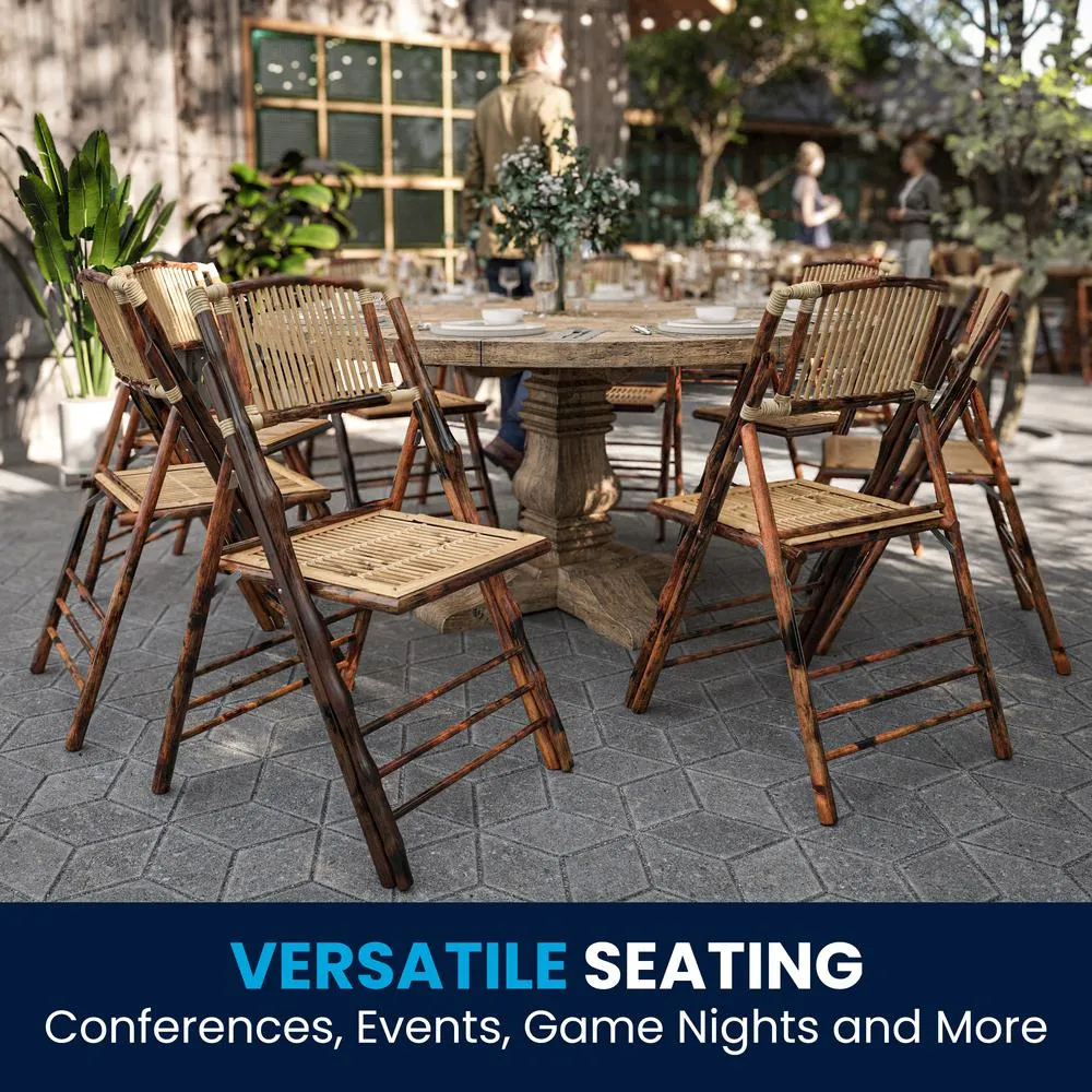 Set of 2 Wood Folding Chairs - Flash Furniture