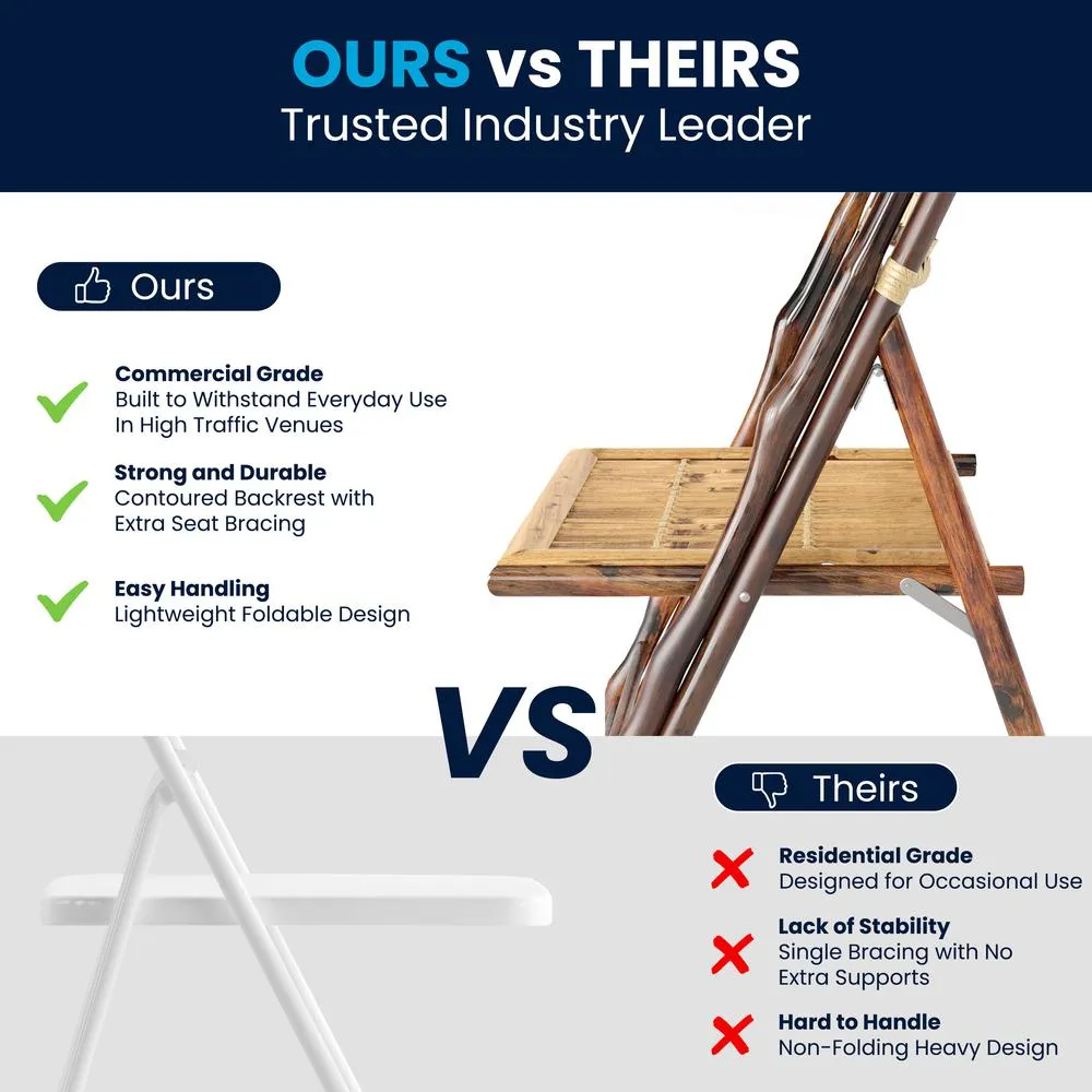 Set of 2 Wood Folding Chairs - Flash Furniture