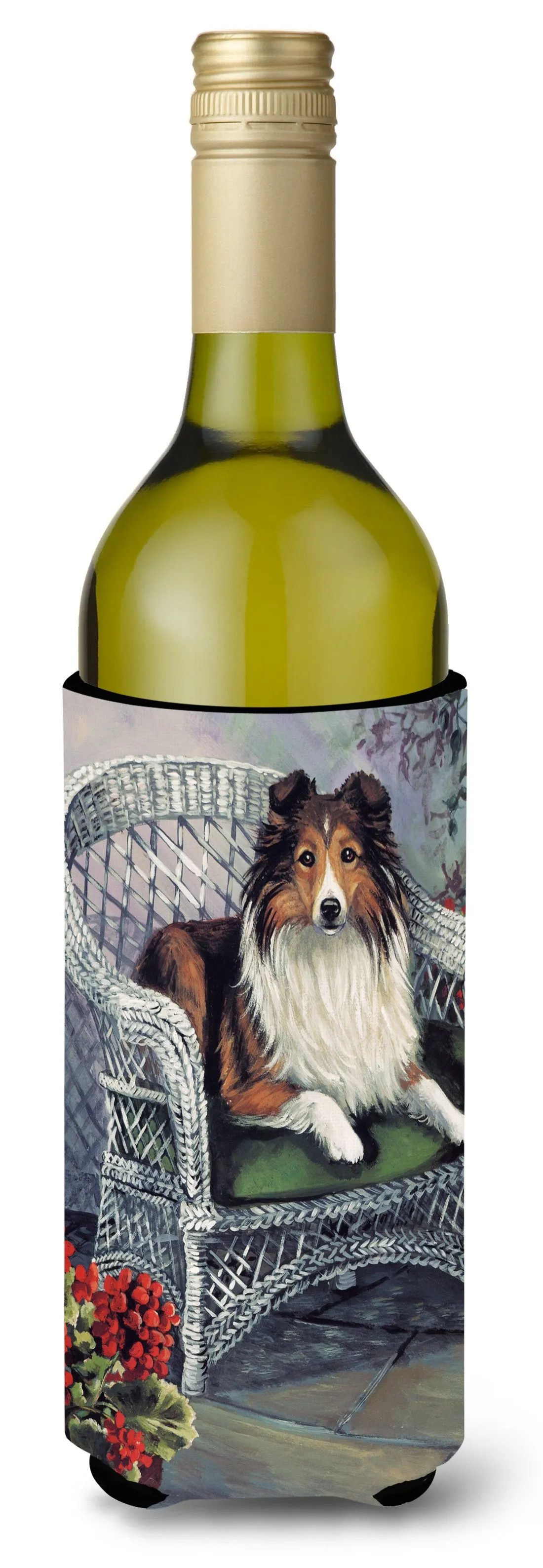 Sheltie Patio Jewel Wine Bottle Hugger PPP3187LITERK