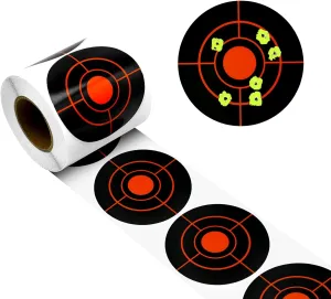 Shooting Targets, 3" Splatter Targets Stickers Self Adhesive Target for Shooting Range Reactive Paper Target for Shootings Gun Target for Airsoft, Rifle, Pistol Shooting Practice