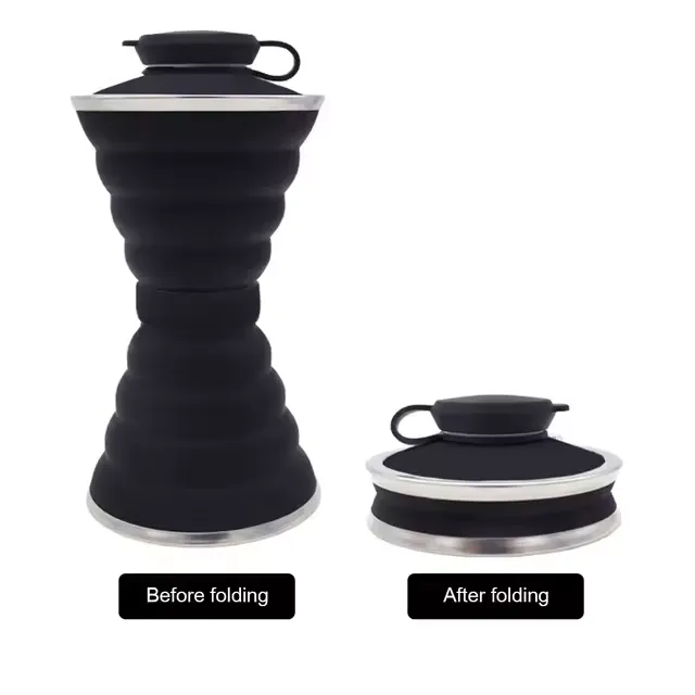 Silicone Water Bottle - Collapsible Water Bottle - Sport Water Bottle